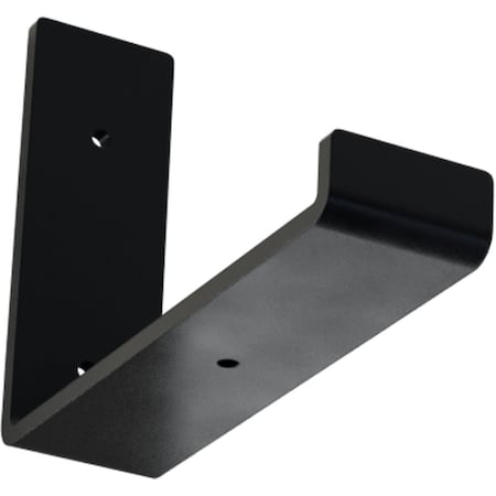 Ekena Millwork Steel Hanging Shelf Bracket, Powder Coated Black 2"W x 8"D x 6"H BKTM02X08X06HSPBL